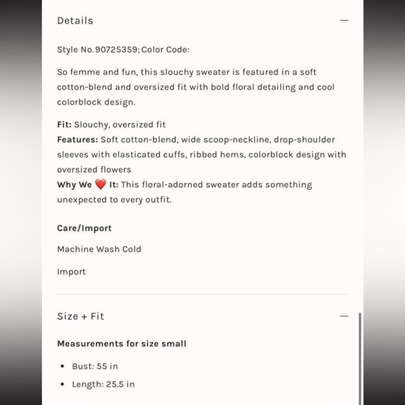 NWT Free People Oversized Chunky Daisy In Bloom Sweater Blue Lilac Women’s SM - Picture 6 of 8